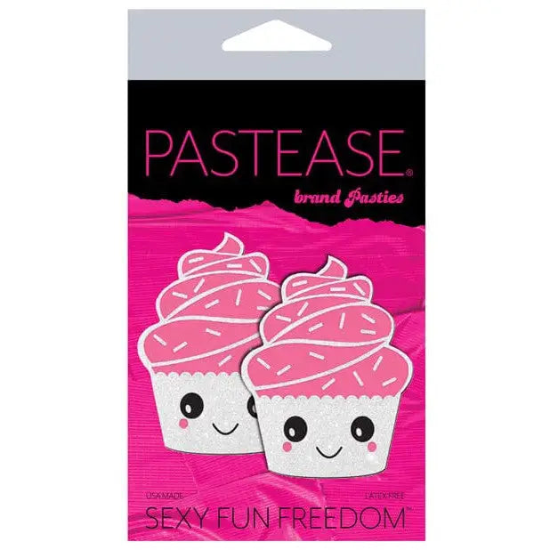 Pastease Pasties Pastease Premium Cupcake Glittery Frosting Nipple Pastie - White O/s at the Haus of Shag