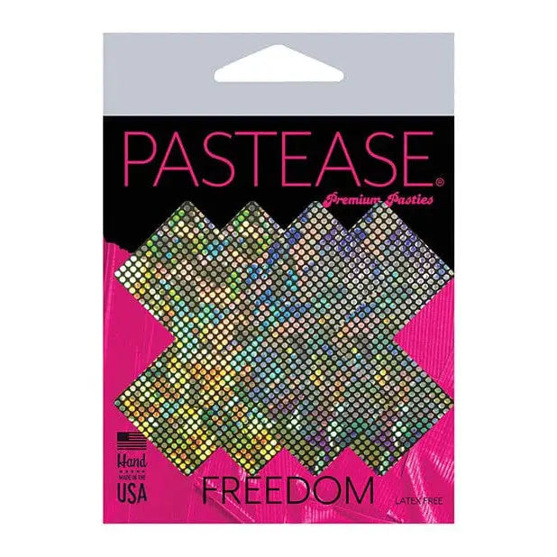 Pastease Pasties Pastease Premium Disco Glitter Plus X  - Silver O/s at the Haus of Shag