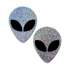 Pastease Pasties Pastease Premium Glitter Alien - Silver at the Haus of Shag