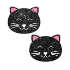 Pastease Pasties Pastease Premium Glitter Black Cat - Black O/s at the Haus of Shag