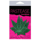 Pastease Premium Glitter Marijuana Leafs - green pasty shaped like a leaf