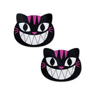 Pastease Pasties Pastease Premium Grinning Kitty Cat - Black/pink O/s at the Haus of Shag