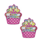 Pastease Pasties Pastease Premium Happy Birthday Cupcake - Multicolor O/s at the Haus of Shag