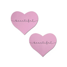 Pastease Premium Heart Beautiful - Pink O/S - Lingerie - Packaged