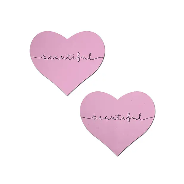 Pastease Premium Heart Beautiful - Pink O/S - Lingerie - Packaged