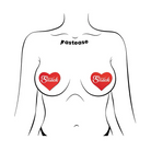 Pastease Premium Heart Snack - Red O/s - Pasties