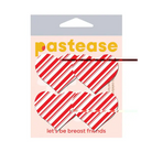 Pastease Premium Holiday Petites Candy Cane Heart - Red/white O/s - Pasties