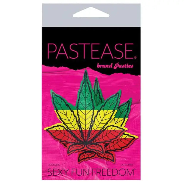 Pastease Pasties Pastease Premium Marijuana Leafs - Rasta O/s at the Haus of Shag