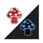 Dark shroom pasties: Red and blue glow-in-the-dark, Pastease Premium Shiny spots