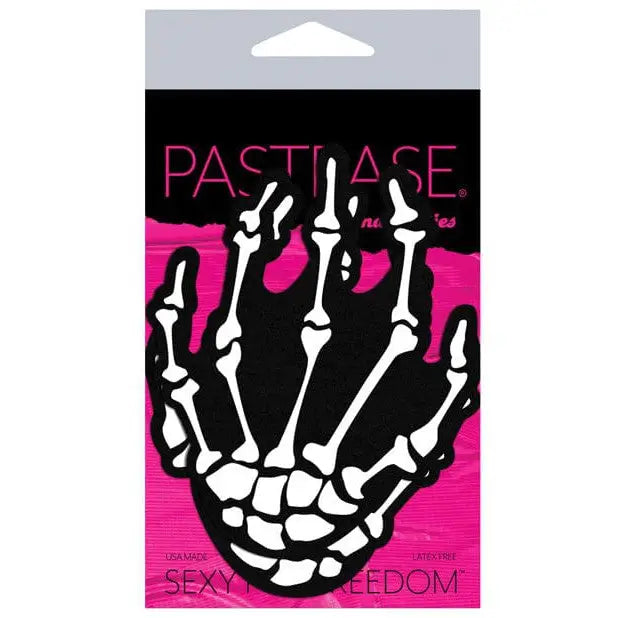 Pastease Pasties Pastease Premium Skeleton Hands - White O/s at the Haus of Shag