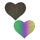 Pastease Reflective Rainbow Heart Nipple Pasties - Pasties