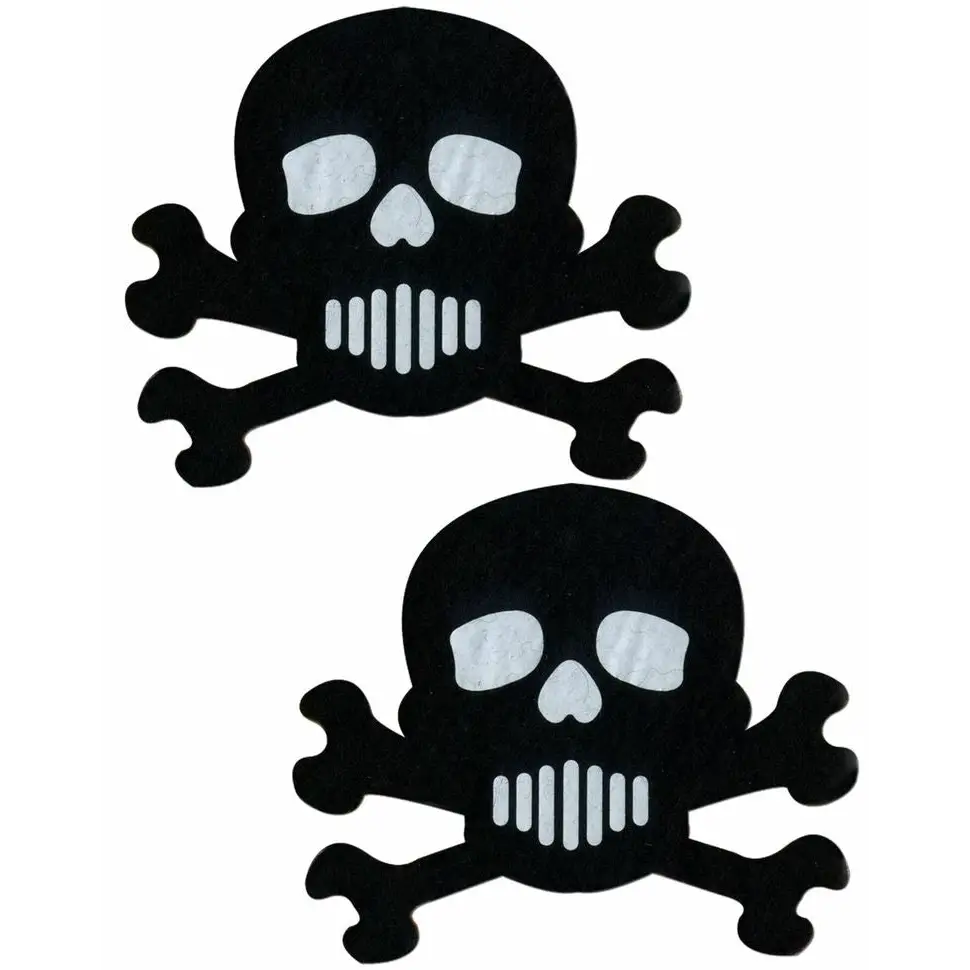 Pastease Skull & Crossbones Black - Pasties