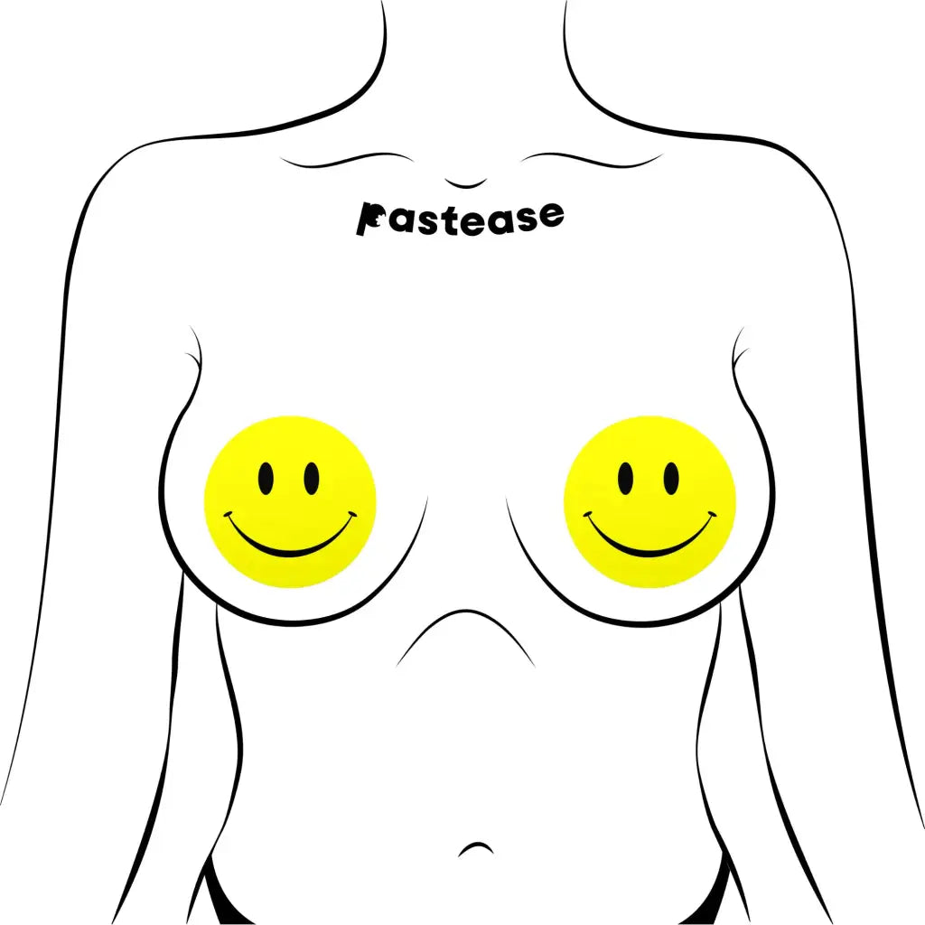 Pastease Smiley Face Yellow - Sextoys for Women