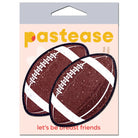 Pastease Sparkly Footballs - Brown - Pasties