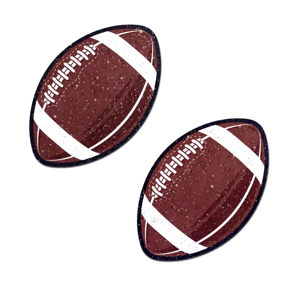 Pastease Sparkly Footballs - Brown - Pasties