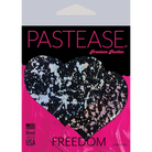 Pastease Splatter Holographic Heart - Multi-Color - Pasties