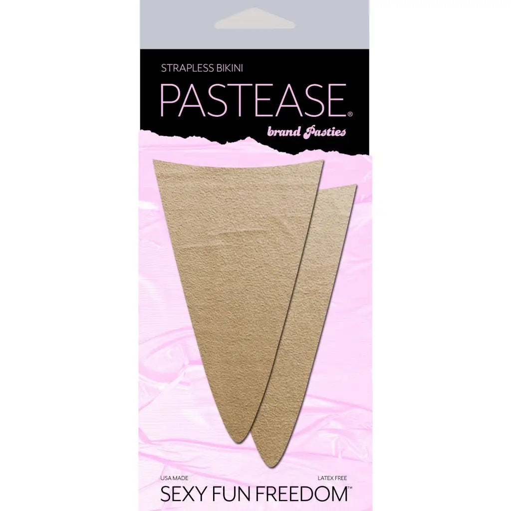 Pastease Strapless Bikini Merkins - Vanilla - Pasties