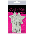 Pastease Pasties Pastease Tassle Glitter  Stars - Silver O/s at the Haus of Shag