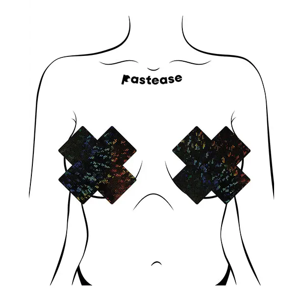 Pastease X Black Disco Ball Fuller Coverage - Pasties