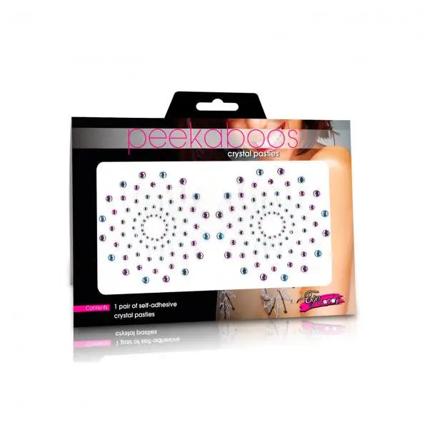 Pasties Crystal Mosaic Blue/purple(peekaboo Crystals) - Pasties