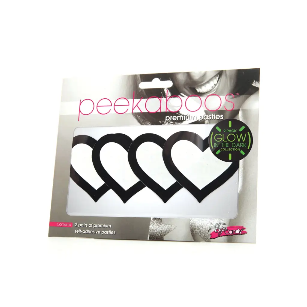 Pasties Glow In The Dark Hearts - Pasties