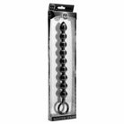 Master Series Black Ball Set in Pathicus Nine Bulb Silicone Anal Beads for enhanced pleasure