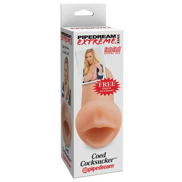 PDX Coed Cocksucker Oral Stroker Beige - Manual Stroker