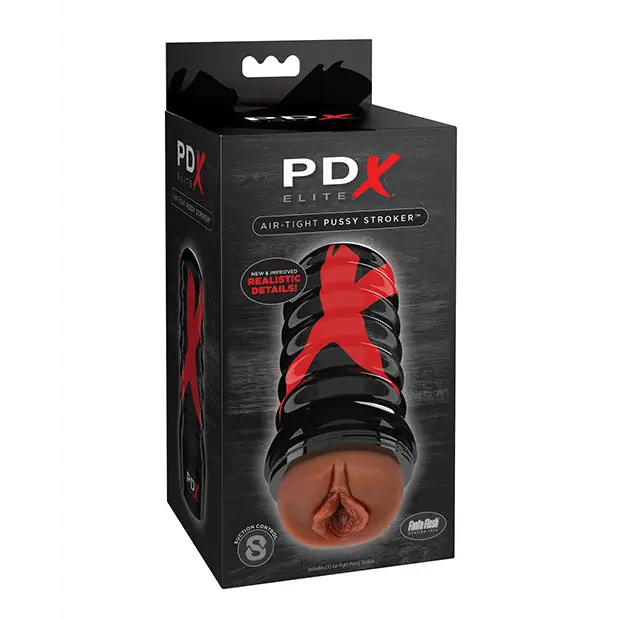 PDX Elite Air-Tight Stroker Frosted - Brown - Manual Stroker