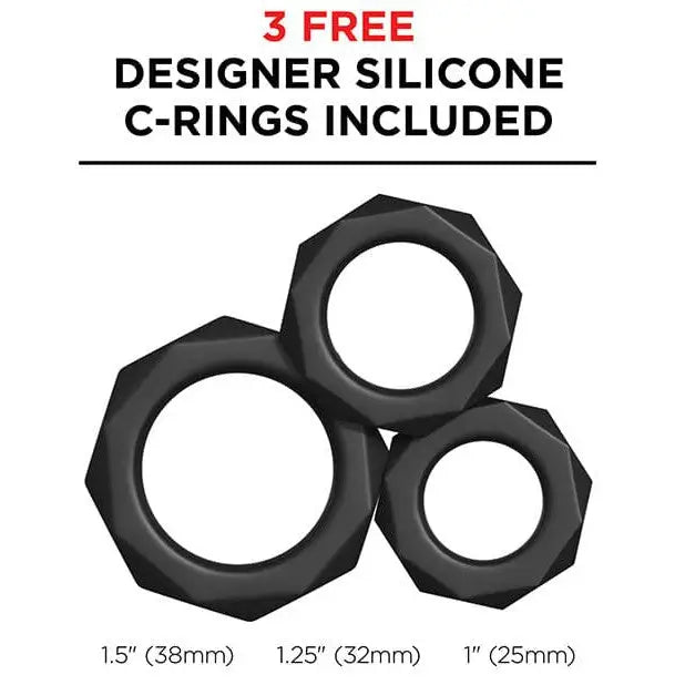 Silicon rings for PDX Elite Extender Pro Vibrating Pump; versatile for men and women