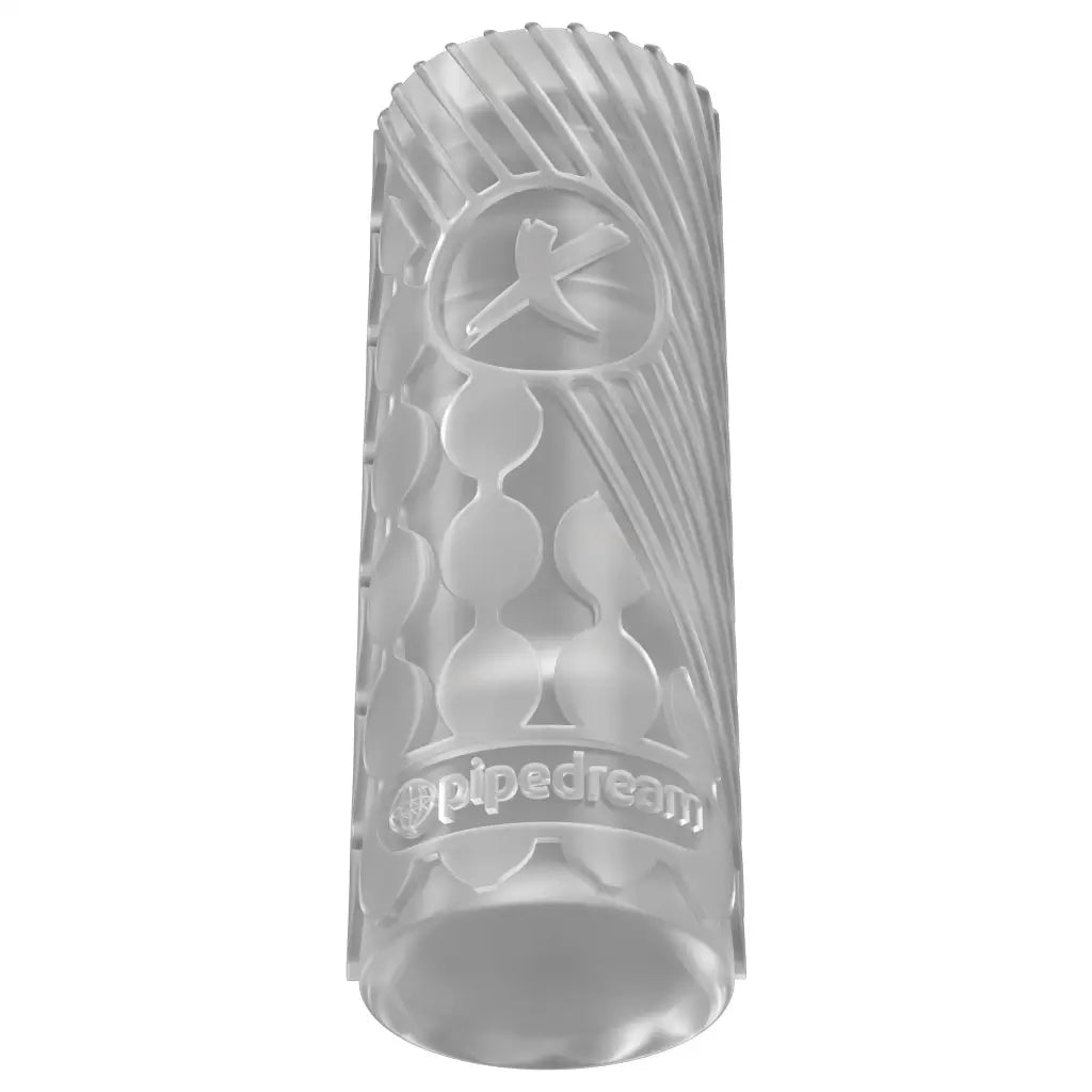 White plastic bottle with cap for PDX Elite EZ Grip Clear Stroker accessory