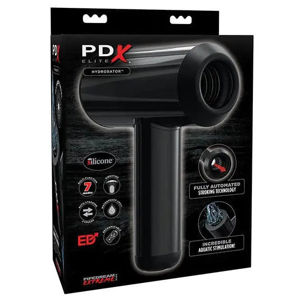 PDX Elite Hydrobator: PDX Pro 2.0 - Black, Waterproof Stroker for Ultimate Male Pleasure