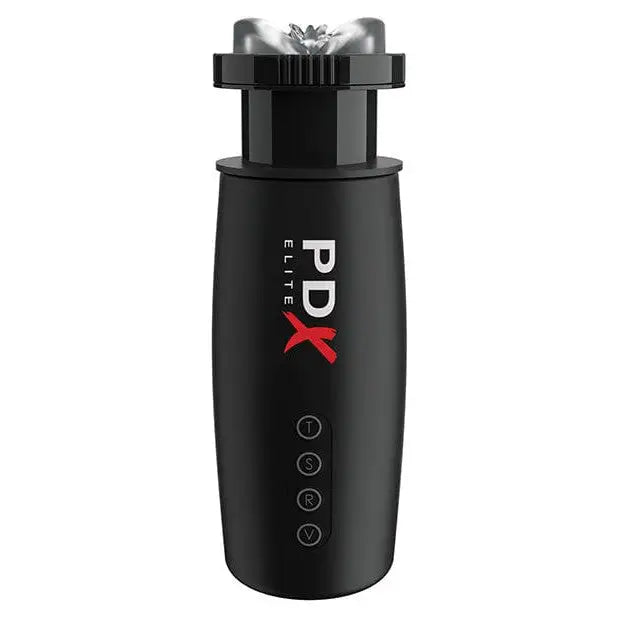 Black DX water bottle with red letters, featured in the PDX Elite Moto-Bator 2 package