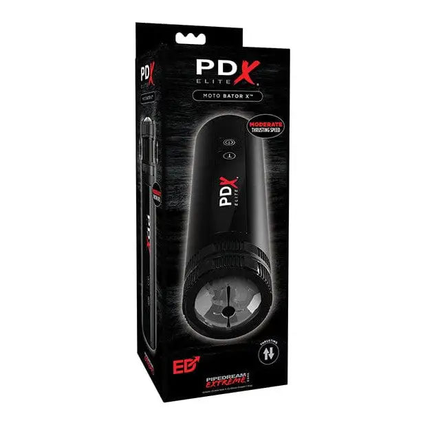 PDX Elite Moto Bator X showcasing the sleek PDX Pro Pro - Black for enhanced pleasure