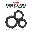 Three-pack silicon rings for women and men compatible with PDX Elite Moto Blower