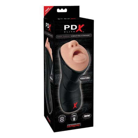 PDX Elite Powered Stroker Black PDX Elite Deep Throat Vibrating Stroker at the Haus of Shag