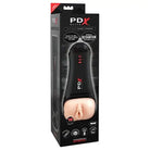 PDX Elite Talk-Back Super Stroker with remote-controlled vibrating device