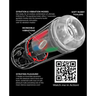 Bottle with QR code on PDX Elite Ultimate Milker 2 Rechargeable Milking Masturbator