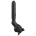 Close-up of black PDX Elite Vibrating Roto-Sucker blow dryer on a white background