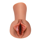 PDX Extreme Wet Pussies Luscious Lips Brown - Manual Stroker