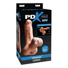 PDX Male Reach Around Anal Stroker and Realistic Cock Beige - Manual Stroker