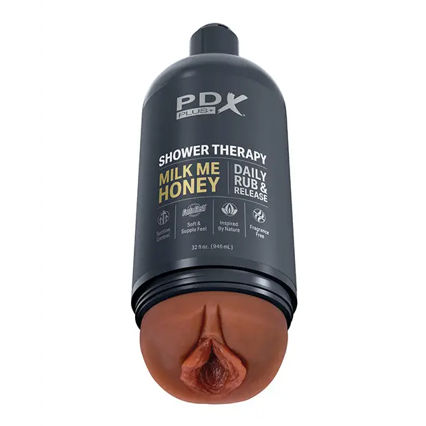 PDX Plus Shower Therapy Milk Me Honey - Manual Stroker