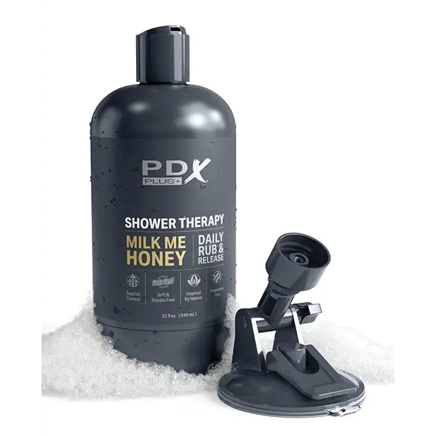 PDX Plus Shower Therapy Milk Me Honey - Manual Stroker