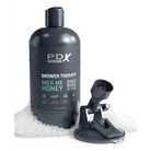 PDX Plus Shower Therapy Milk Me Honey - Manual Stroker