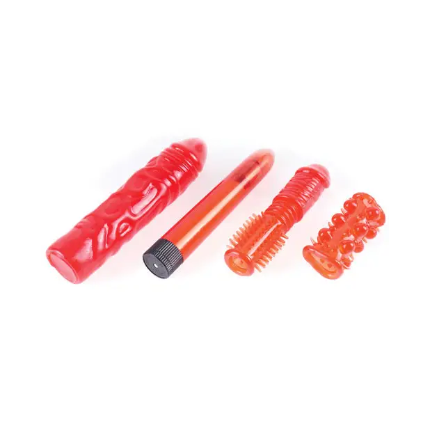 PDX Toyz Collection 9-Piece Set Red - Anal Kit