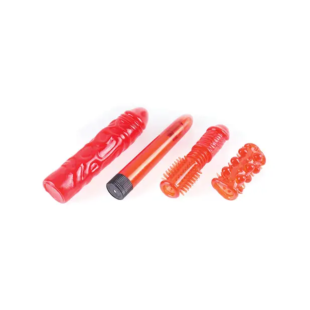 PDX Toyz Collection 9-Piece Set Red - Anal Kit