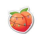 Peach Booty Holiday Sticker - Pack Of 3 - Party Supplies