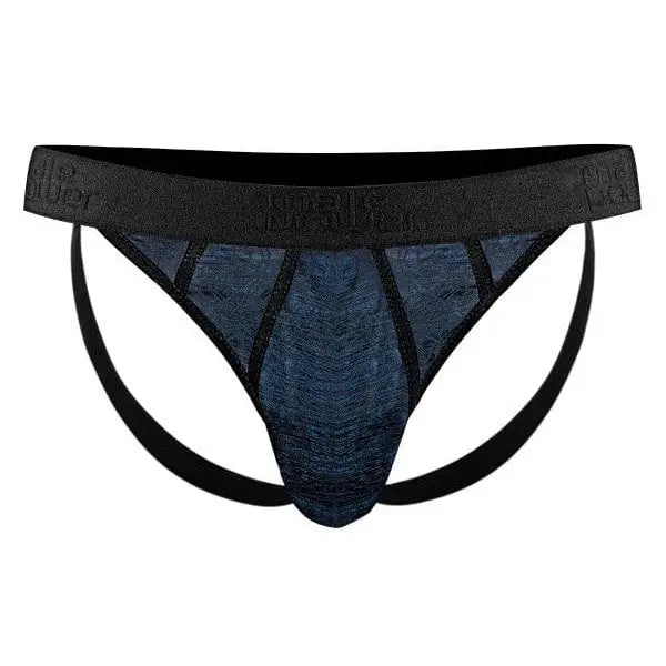 Men’s blue and black jockstrap underwear - Peak Performance Sport Jock with elastic waistband