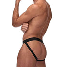 Peak Performance Sport Jock: Black jockstrap underwear on a muscular male torso