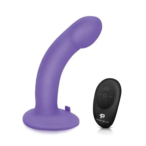 Purple rechargeable curved peg with wireless remote control - Pegasus 6’ Adjustable Harness