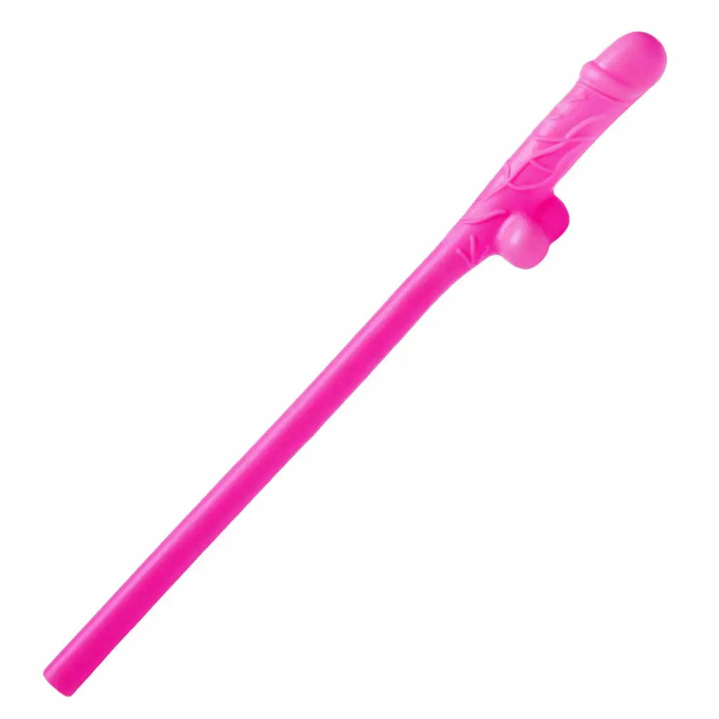 Frisky Novelties Pink Penis Sipping Straws 10 Pack at the Haus of Shag